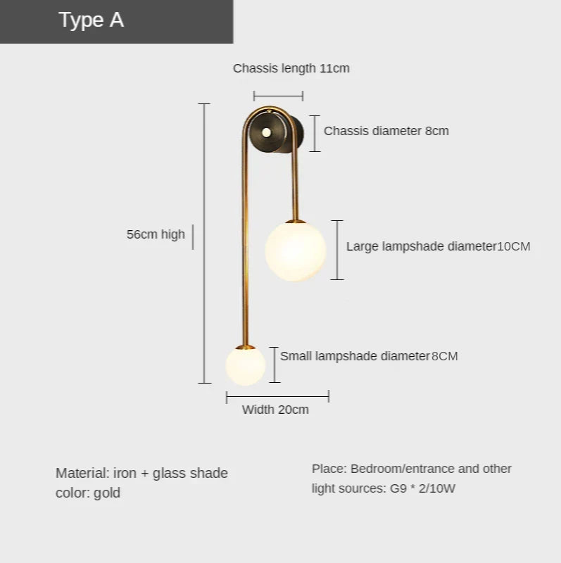 Lampu Dinding LED Alice Orb