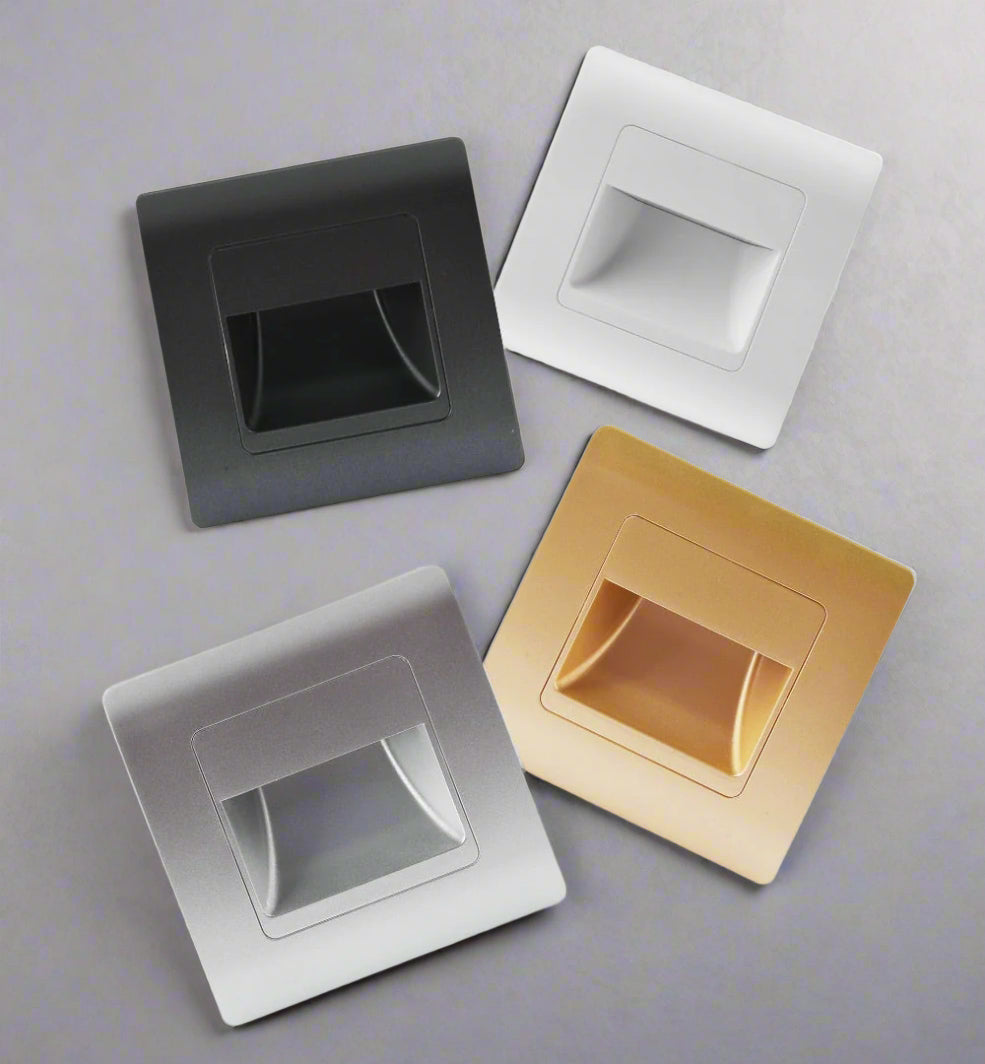 LuminaStride Recessed Stair Light With PIR Sensor Four Color Options