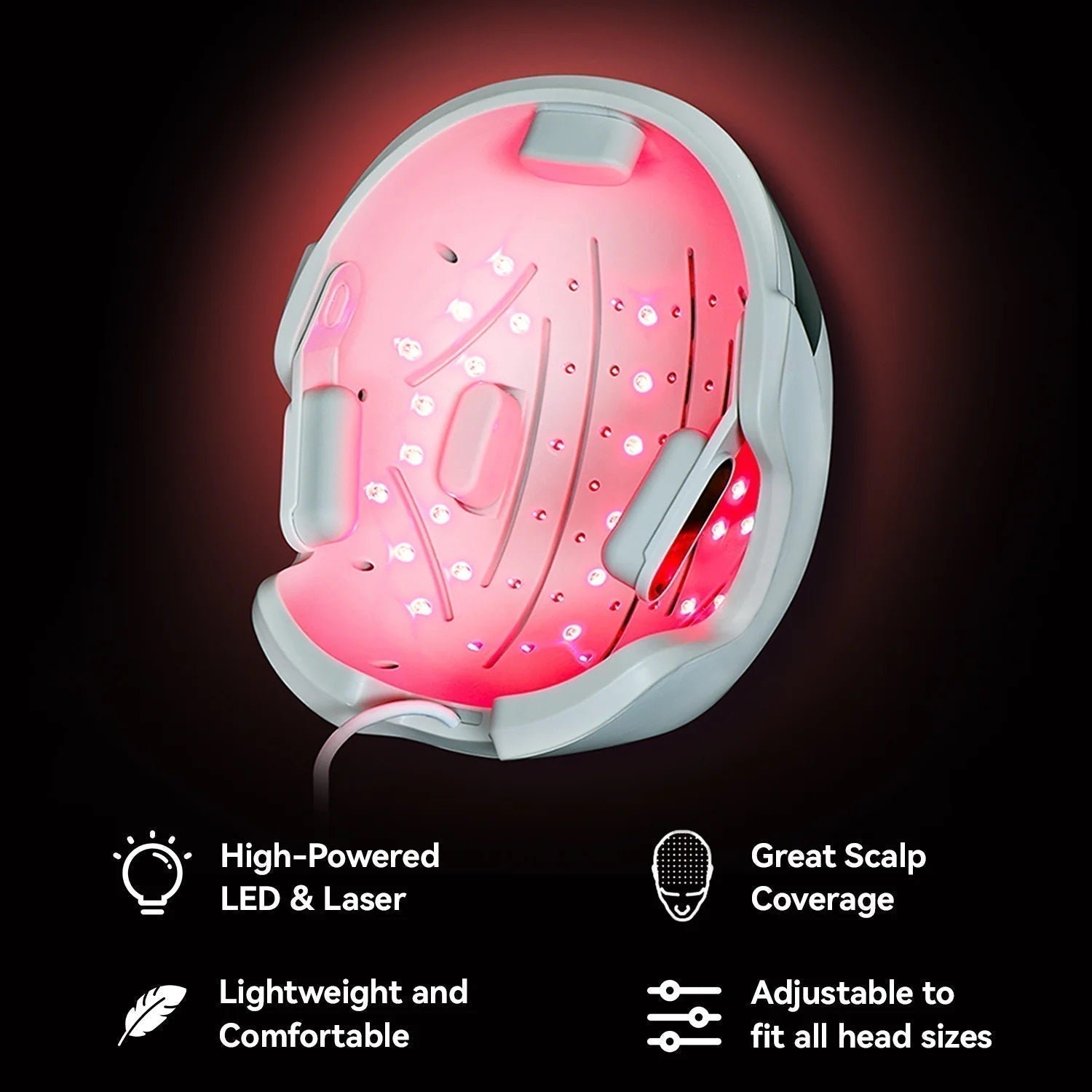 LED-Haarwuchs-Helm