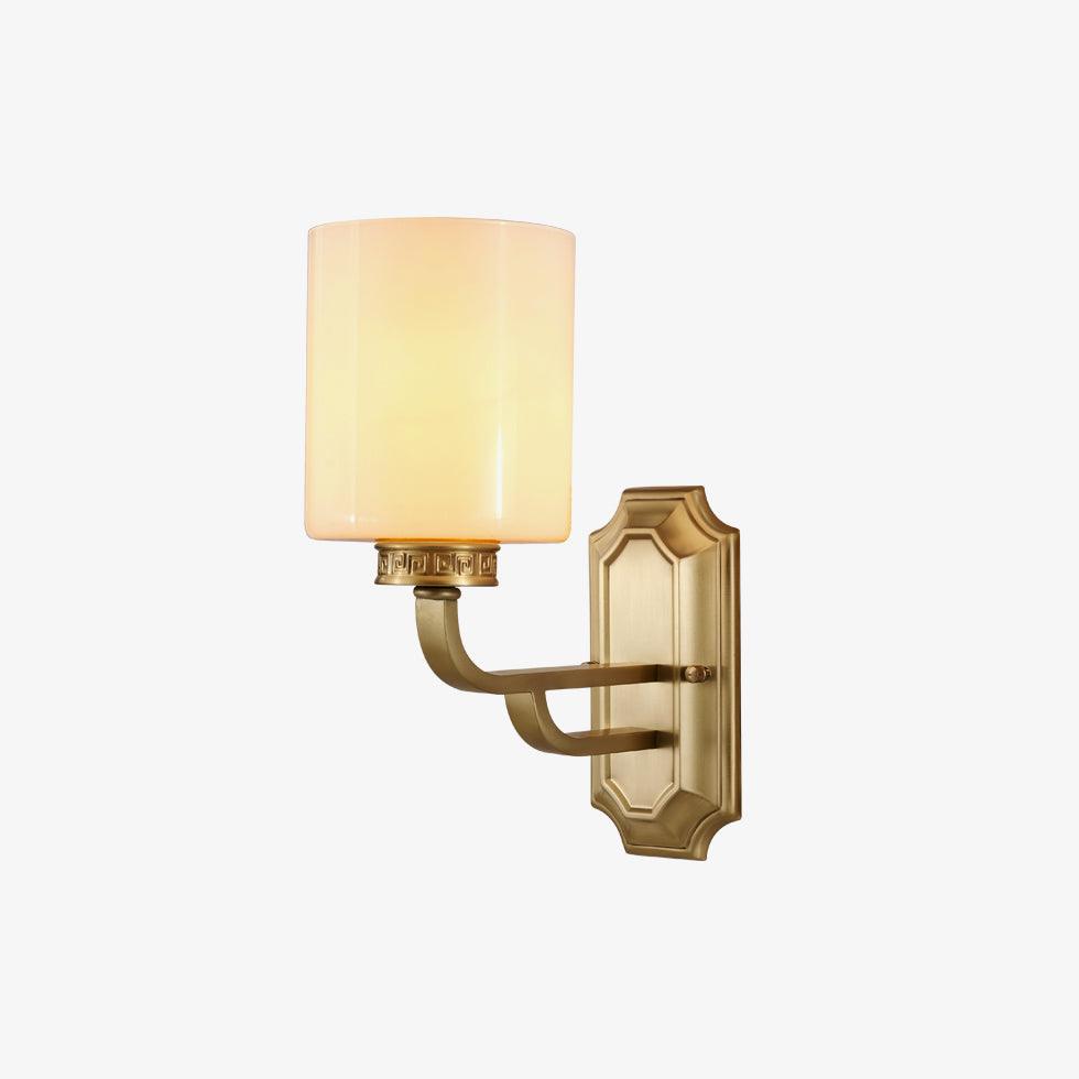 Regal Klassische Wandleuchte — Messing & Glas