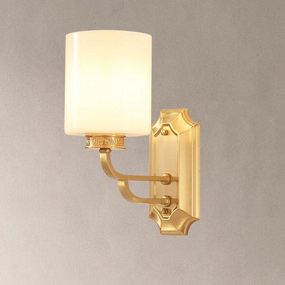 Regal Klassische Wandleuchte — Messing & Glas