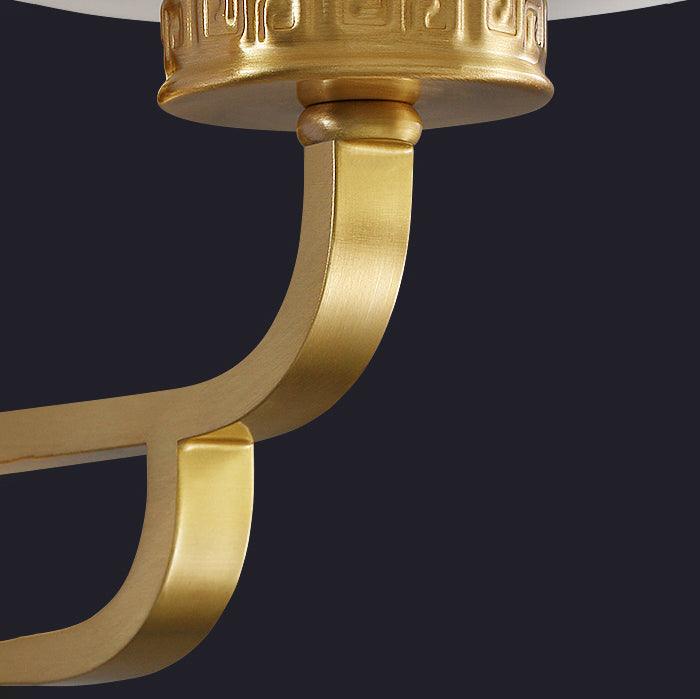 Regal Klassische Wandleuchte — Messing & Glas