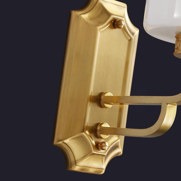 Regal Klassische Wandleuchte — Messing & Glas