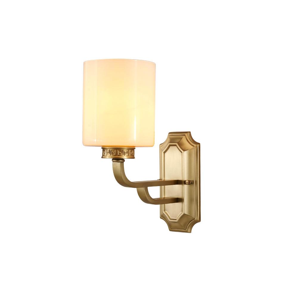 Regal Klassische Wandleuchte — Messing & Glas