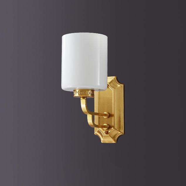 Regal Klassische Wandleuchte — Messing & Glas