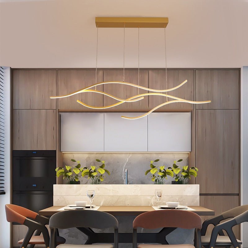 Abstrakter Kronleuchter mit kreativem modernem LED-Design