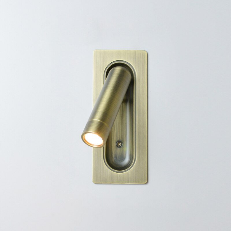 Elegantní minimalistická nástěnná lampa u postele pro malé pokoje a ložnice