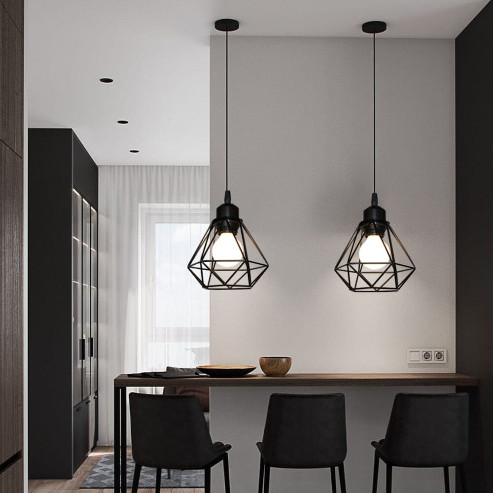 Marcelli | Vintage Iron Frame Pendant Lights | Orntli