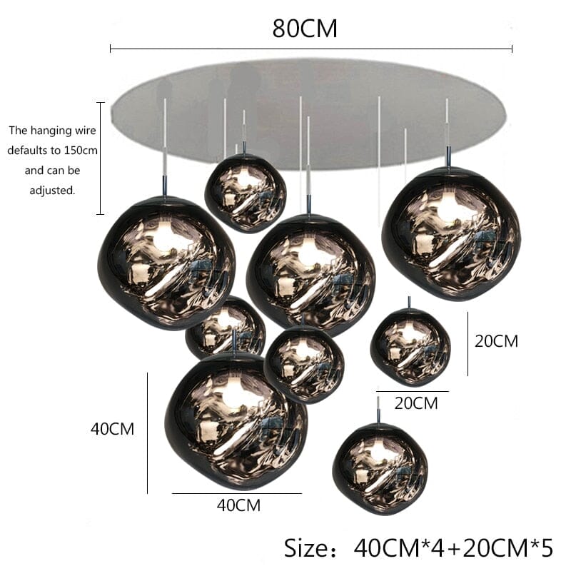 Kivra | Nordic Lava Cluster Chandelier | Orntli