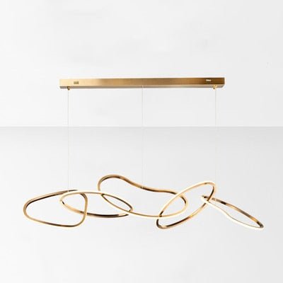 Kiruna asymmetrisk pendellampe i nordisk luksusstil | Orntli