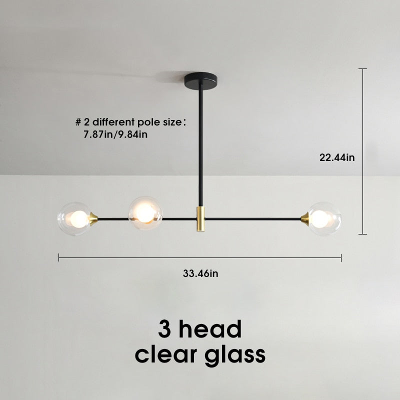 Kara - Lampu Siling Kelambu Bola Kaca Nordic