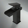 Rubinetto a cascata Sophia Black - Miscelatore moderno per lavabo per acqua calda e fredda