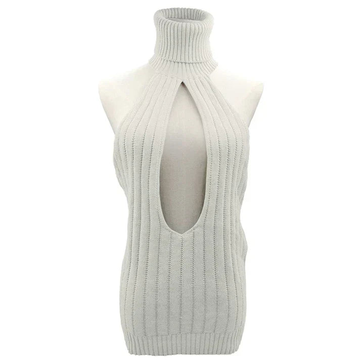Kivágott, hátul nyitott Virgin Killer pulóver