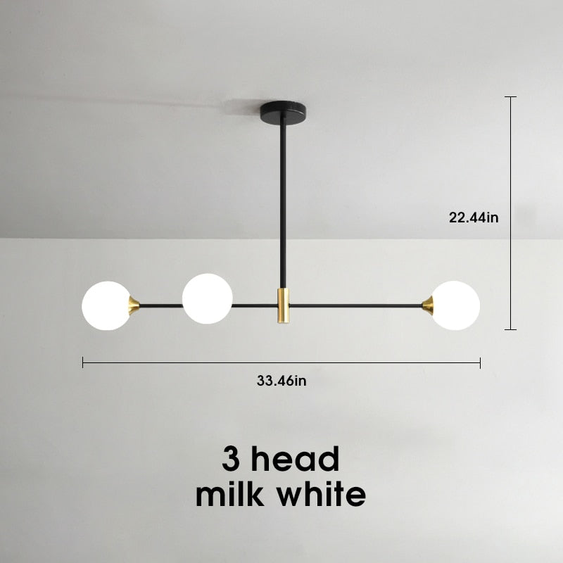 Kara - Lampu Siling Kelambu Bola Kaca Nordic