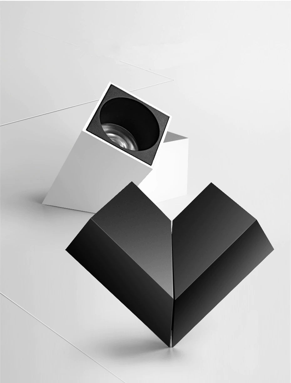 Quadratisches verstellbares Aufputz-Einbauleuchtengehäuse für schräges Licht