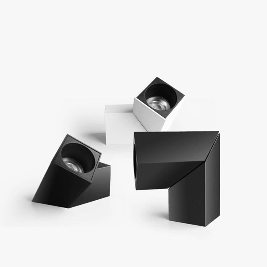 Quadratisches verstellbares Aufputz-Einbauleuchtengehäuse für schräges Licht