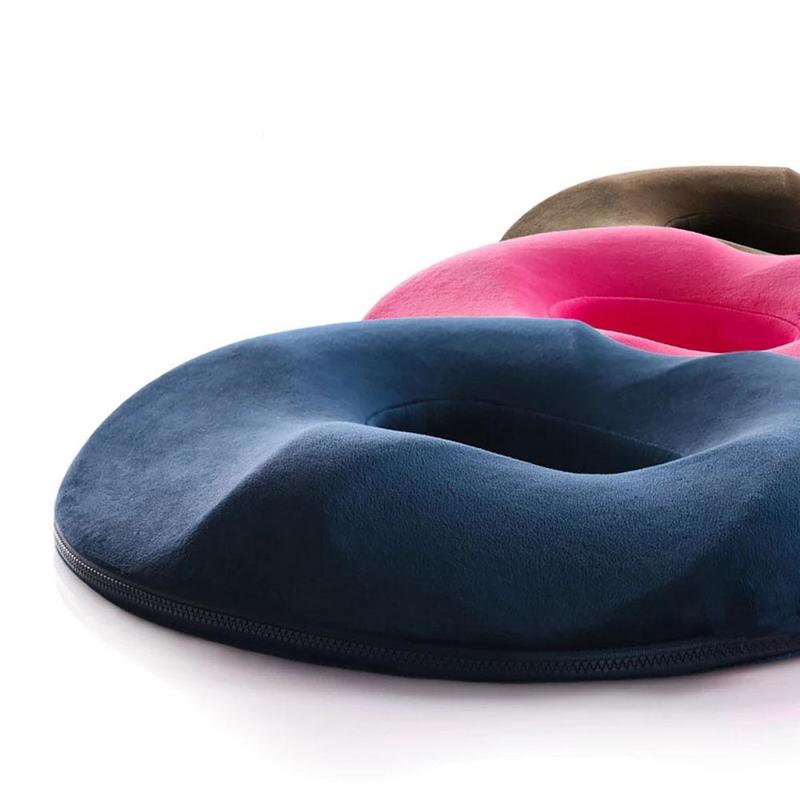 Almohada en forma de dona HaloCushion para alivio de hemorroides y dolor de coxis