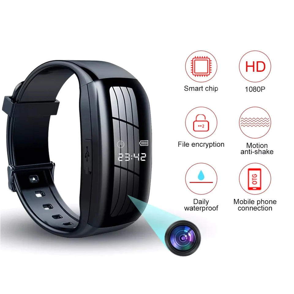 Orologio Intelligente con Telecamera di Sicurezza e Registratore al Polso