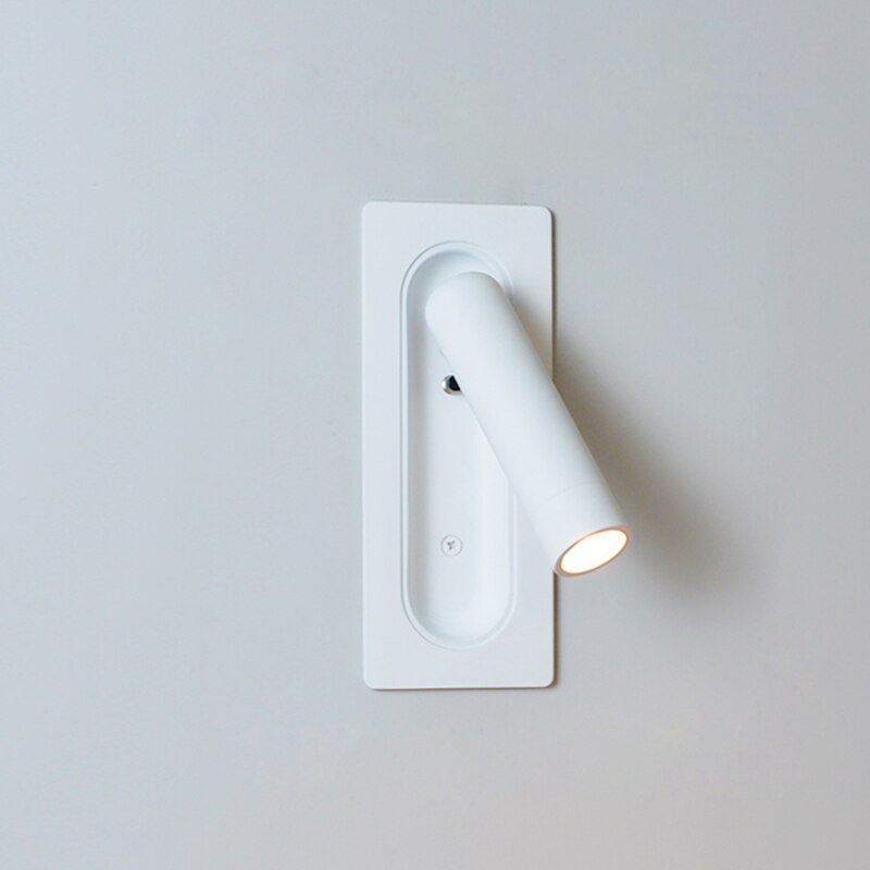 Elegantní minimalistická nástěnná lampa u postele pro malé pokoje a ložnice