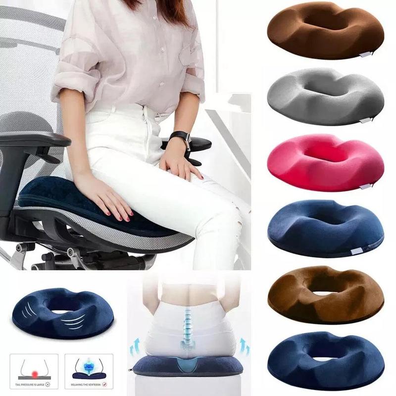 Almohada en forma de dona HaloCushion para alivio de hemorroides y dolor de coxis