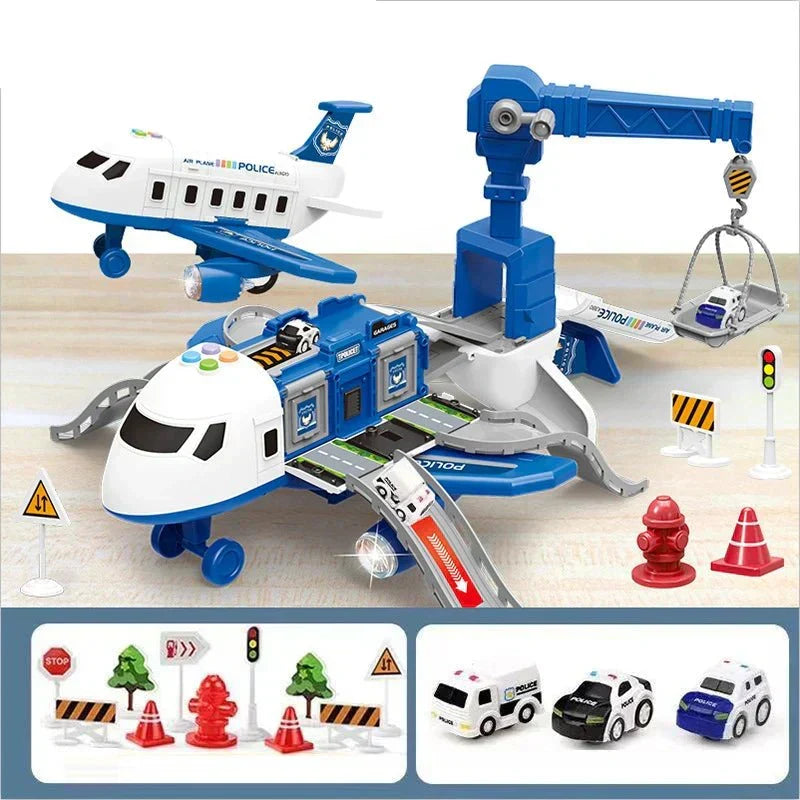 AeroTune Musical Deformation Stretching Airplane Toy For Kids With Lights And Music