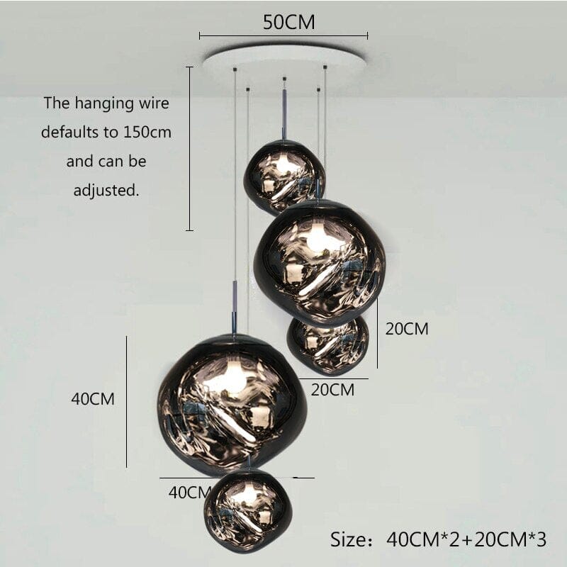 Kivra | Nordic Lava Cluster Chandelier | Orntli