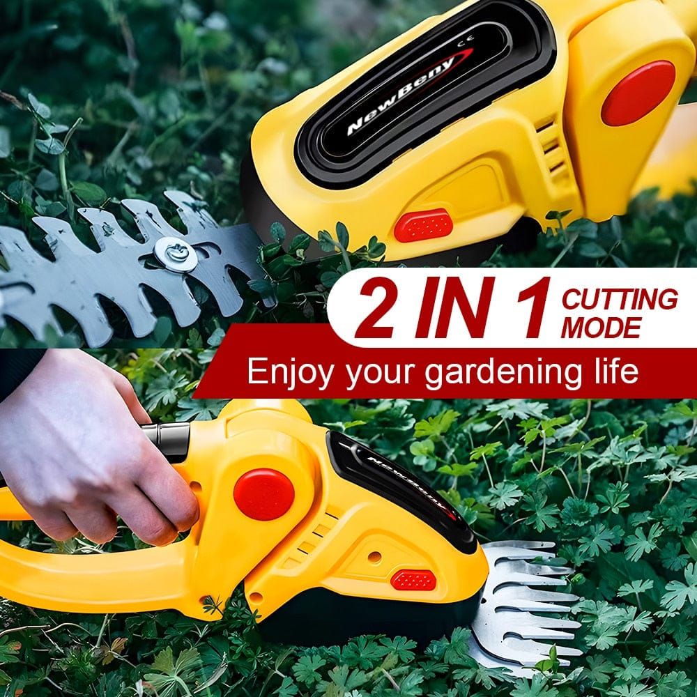 Sistema elettrico senza filo due in uno per siepi e giardino