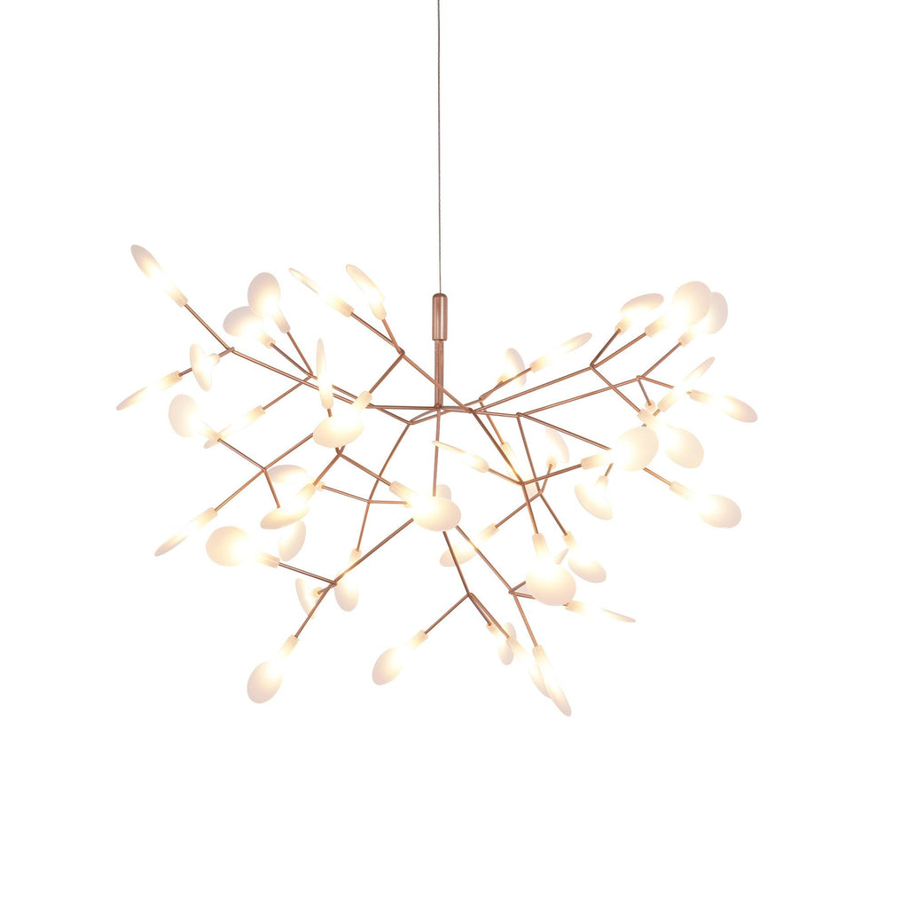 Rose Gold Firefly LED Chandelier — Repositionable Sculptural Branches