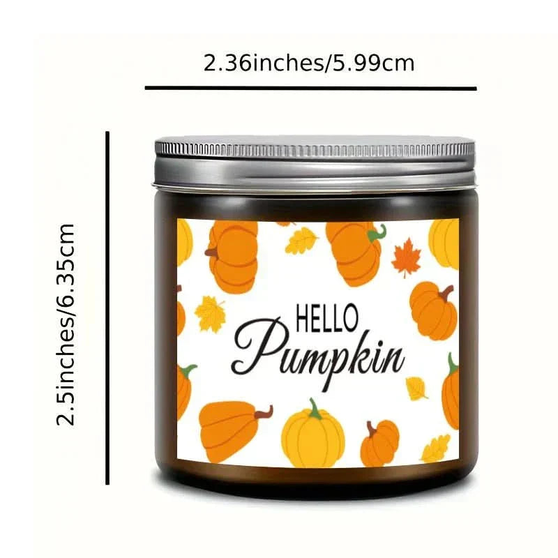 Vela de cera de soja otoñal AmberHearth de 200g, aromas acogedores de otoño para salones