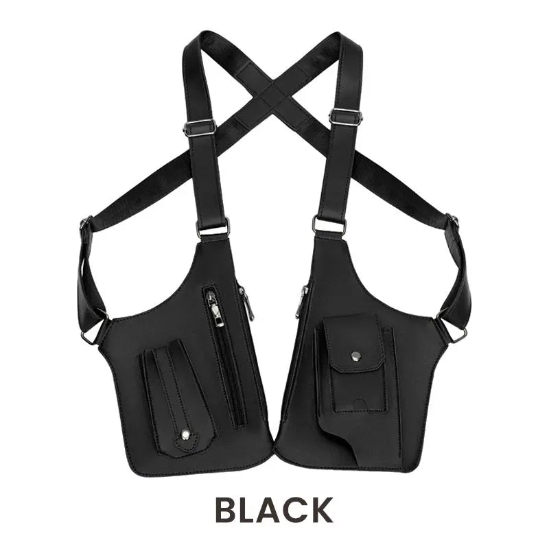 PioneerGuard Borsa a Tracolla Uomo Antifurto con Scomparti Multipli
