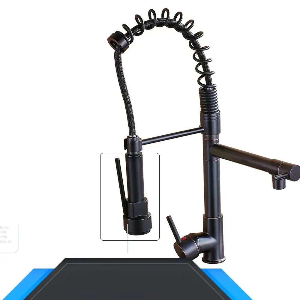 ستريم فليكس – صنبور قابل للسحب مع فوهتين مزدوجتين