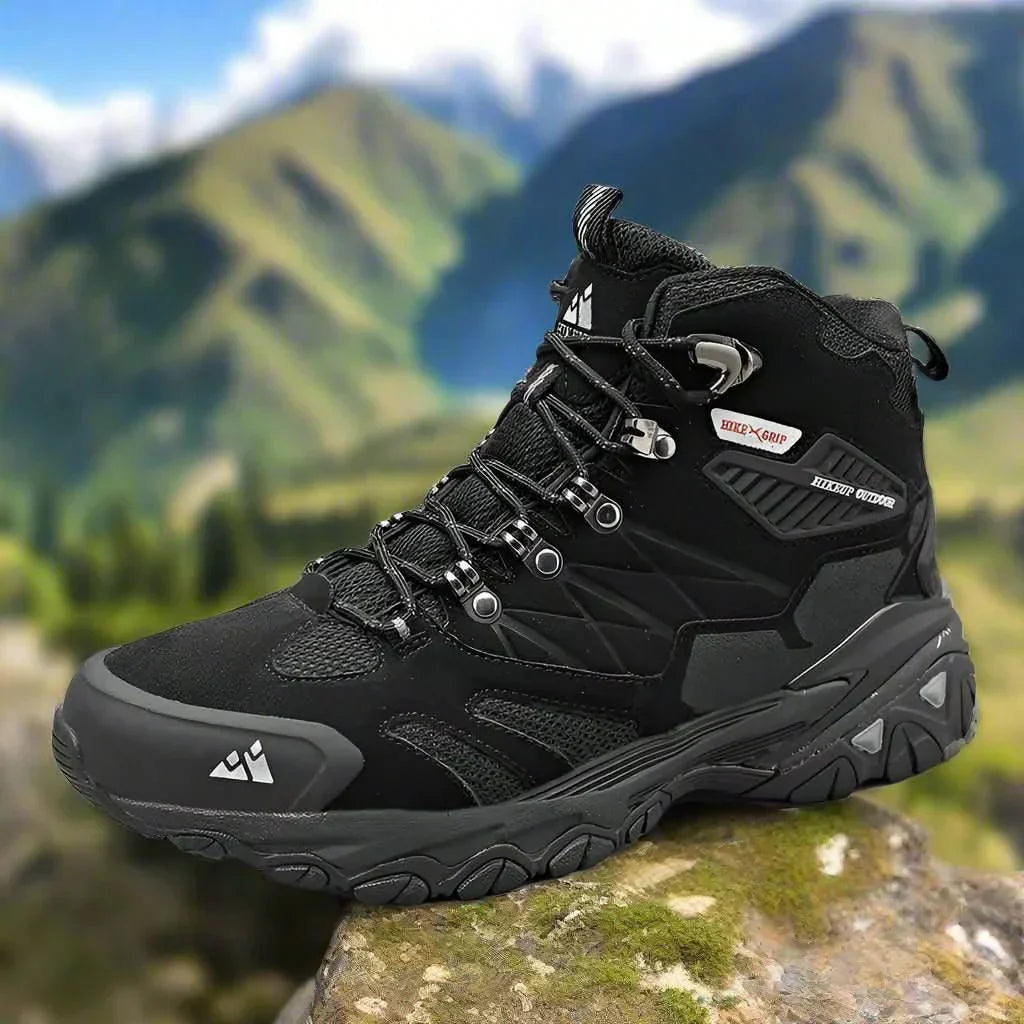 TrailCrest Men's Trekking Boots Suede Breathable Rainproof For All Weather Adventures