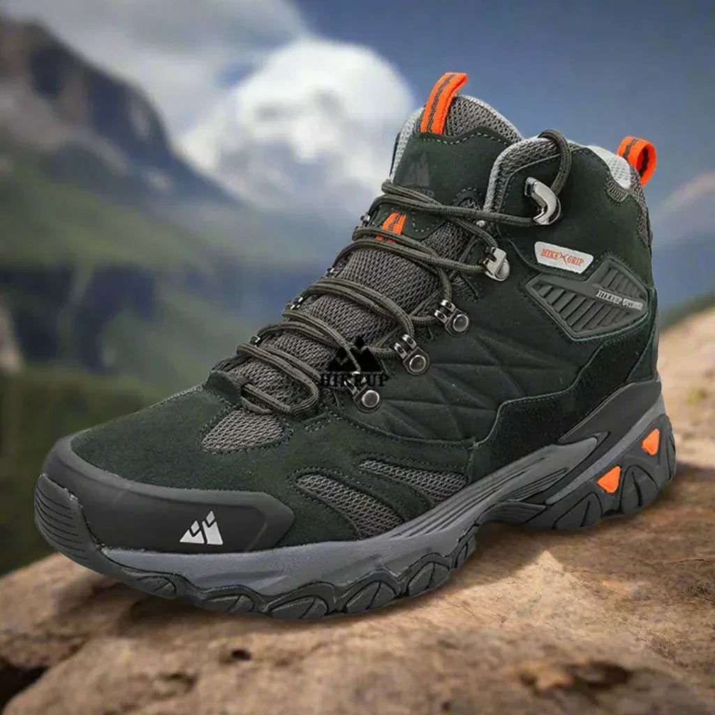 TrailCrest Men's Trekking Boots Suede Breathable Rainproof For All Weather Adventures