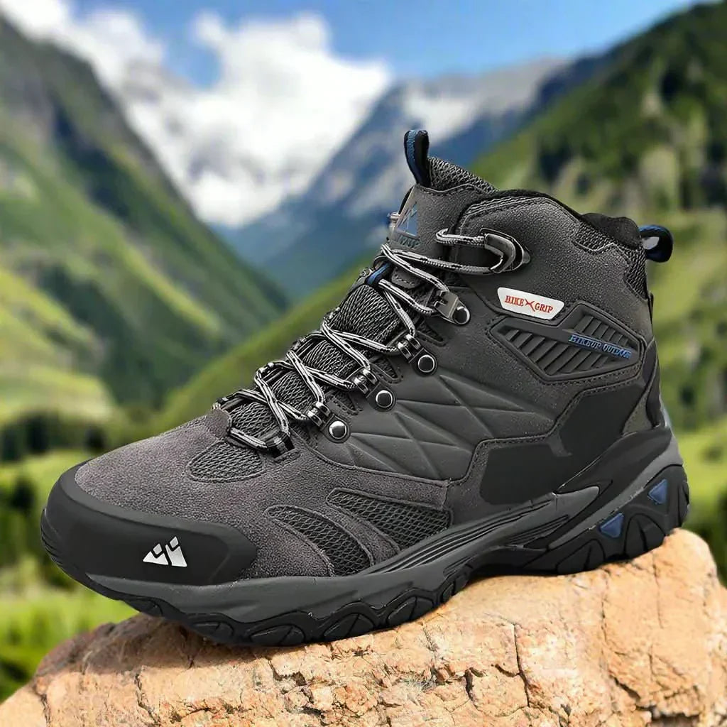 TrailCrest Men's Trekking Boots Suede Breathable Rainproof For All Weather Adventures