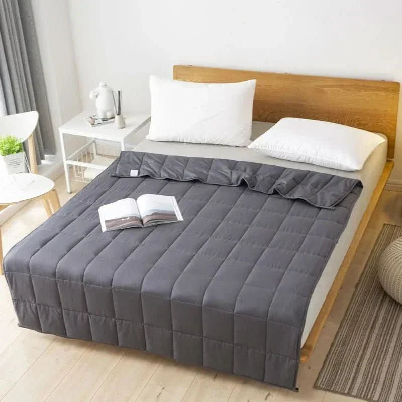 SereneNest Premium Cotton Weighted Blanket For Calm Sleep And Stress Relief