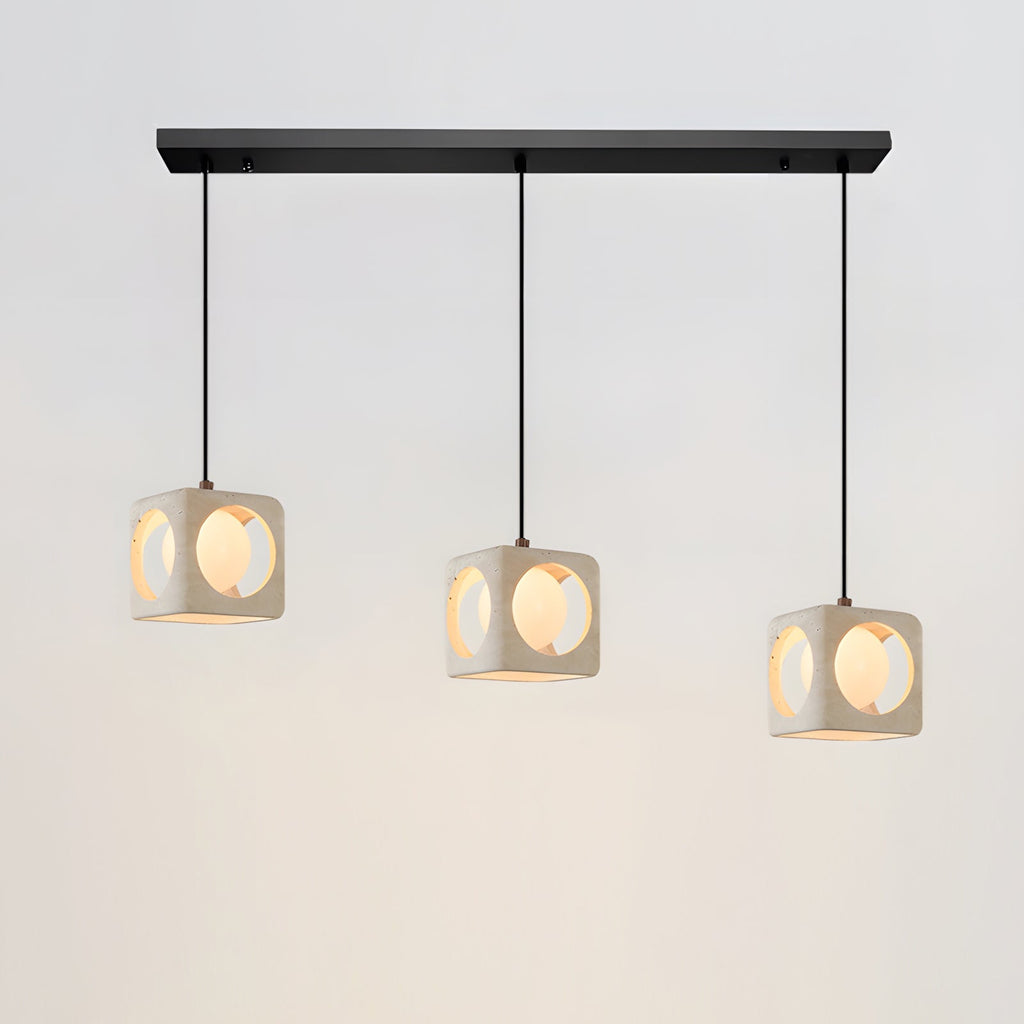 Vintage skleněná závěsná lampa Enya — pro pevné připojení, patice G9, kabel dlouhý 59 palců