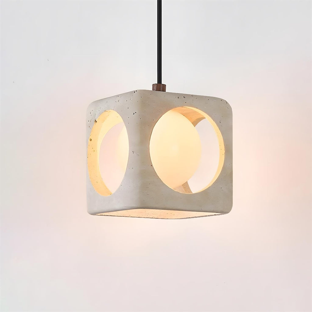 Vintage skleněná závěsná lampa Enya — pro pevné připojení, patice G9, kabel dlouhý 59 palců