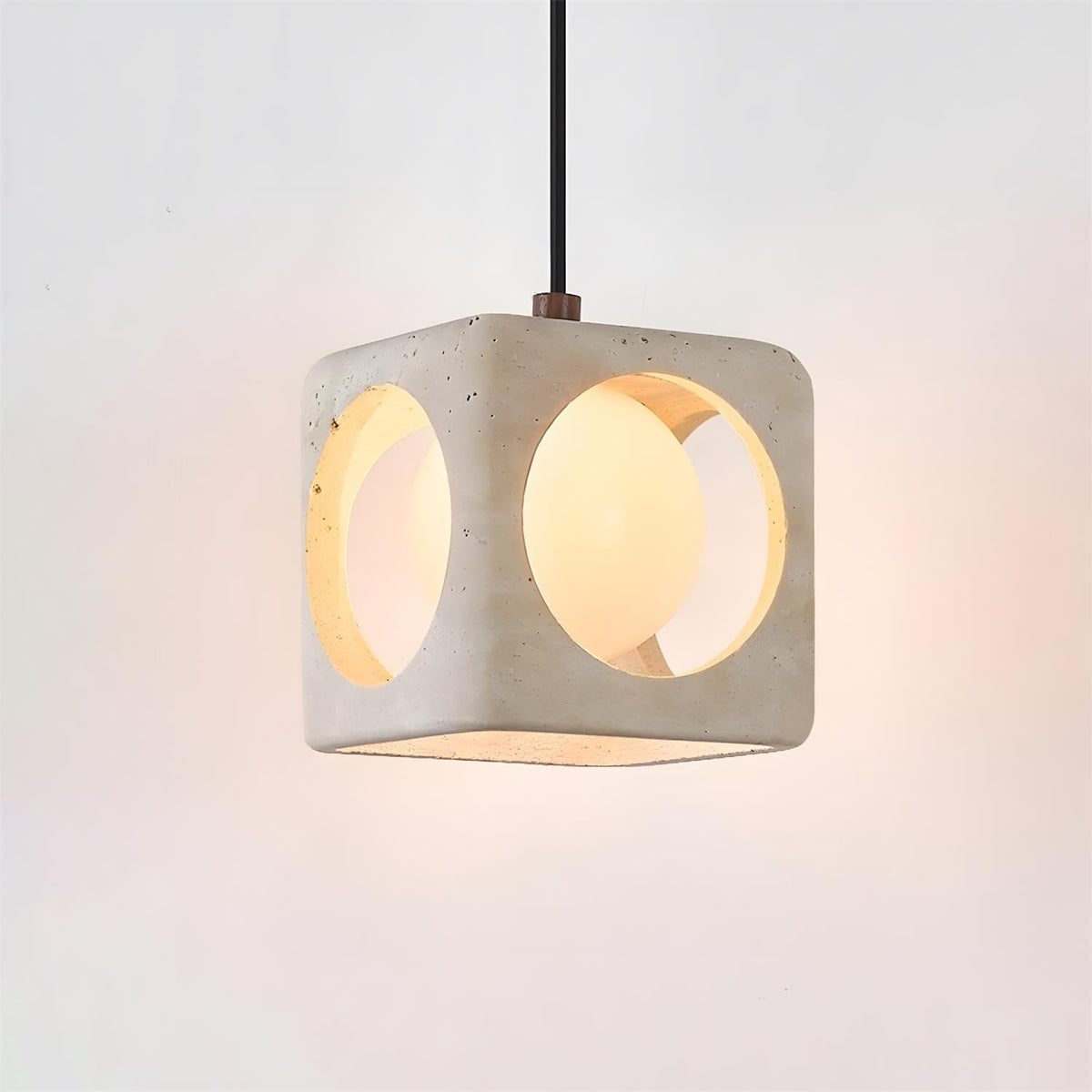 Vintage skleněná závěsná lampa Enya — pro pevné připojení, patice G9, kabel dlouhý 59 palců