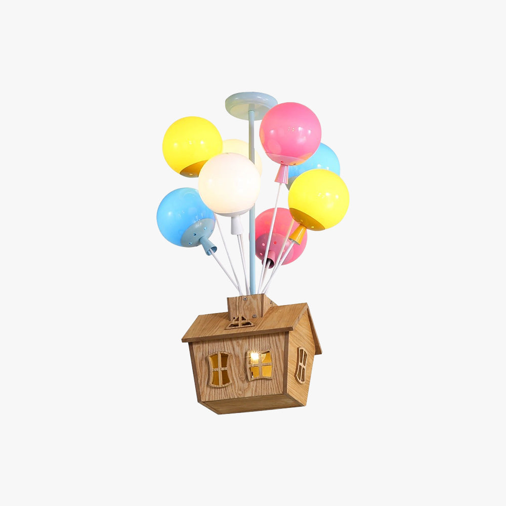 Lampada da soffitto a LED dimmerabile per cameretta Aurora Nest con telecomando, design a palloncino