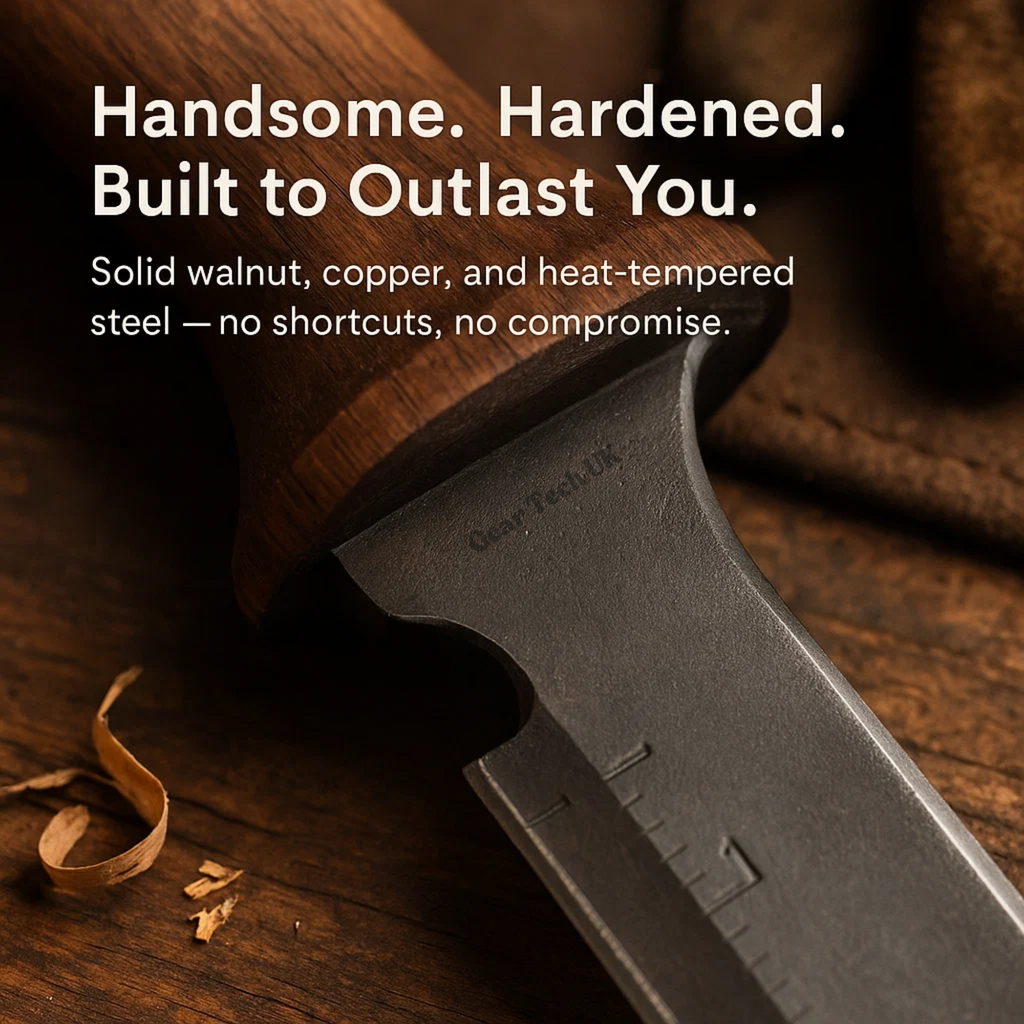 Luma Crest Havekniv med rustbestandigt blad og slire til baghaven og camping