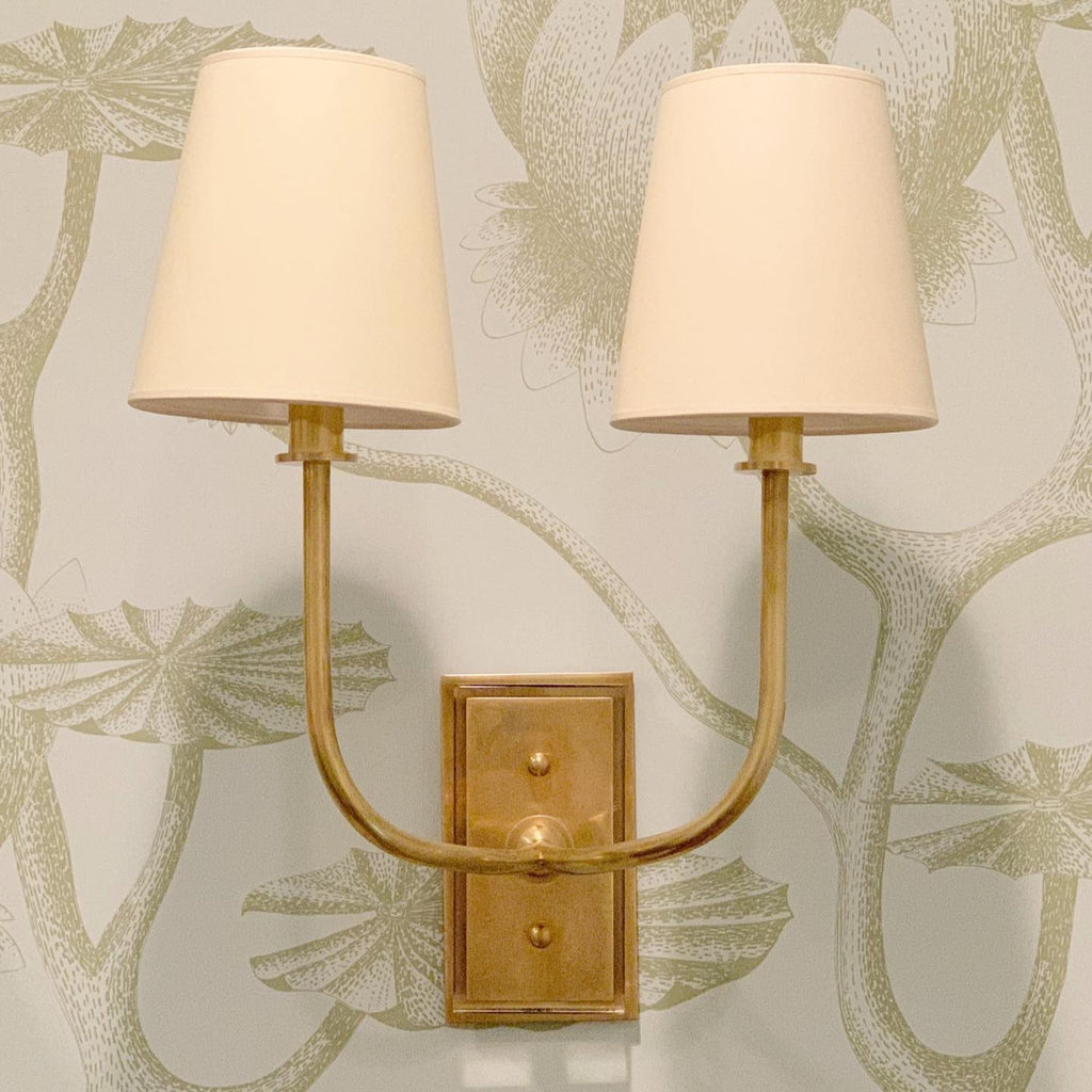 Esther Wall Lamp — Tapered Fabric Shade