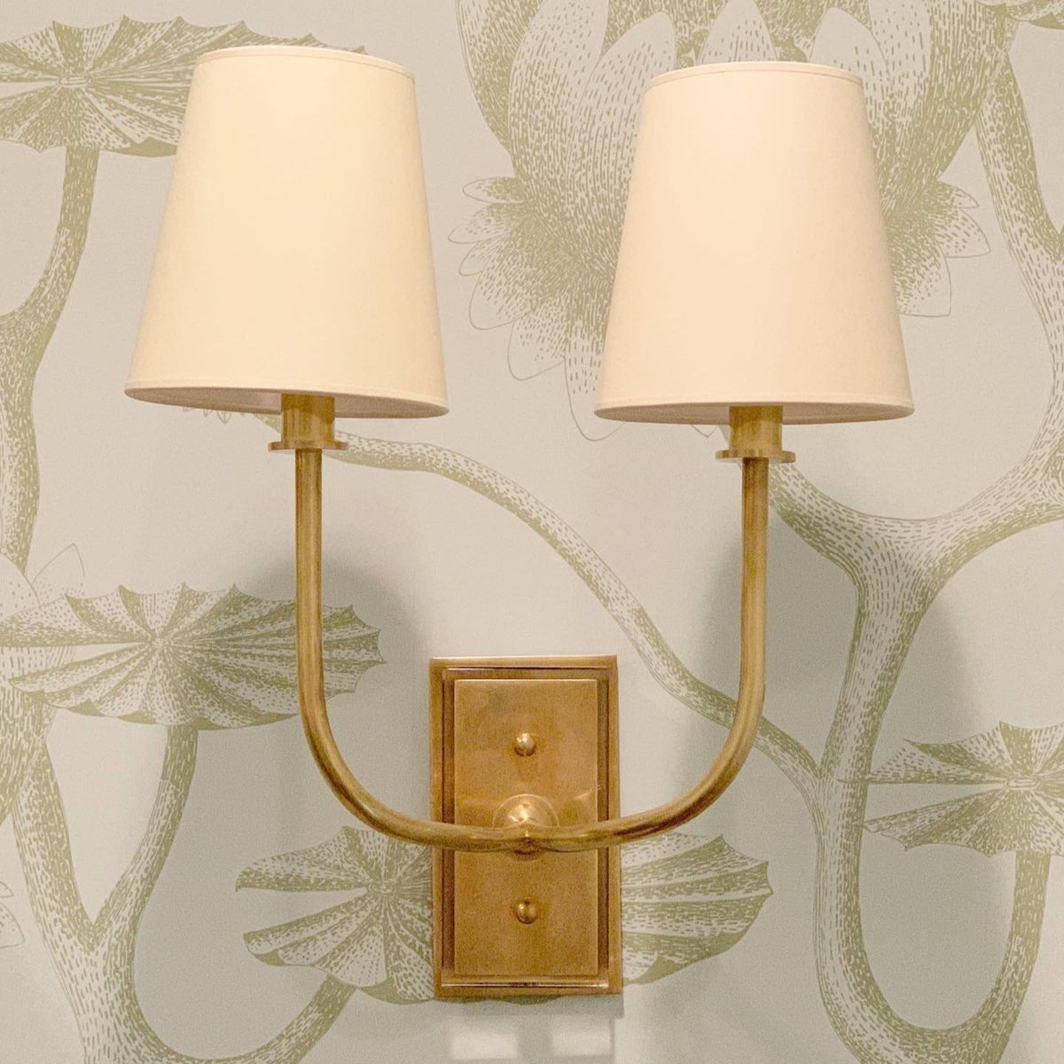 Esther Wall Lamp — Tapered Fabric Shade