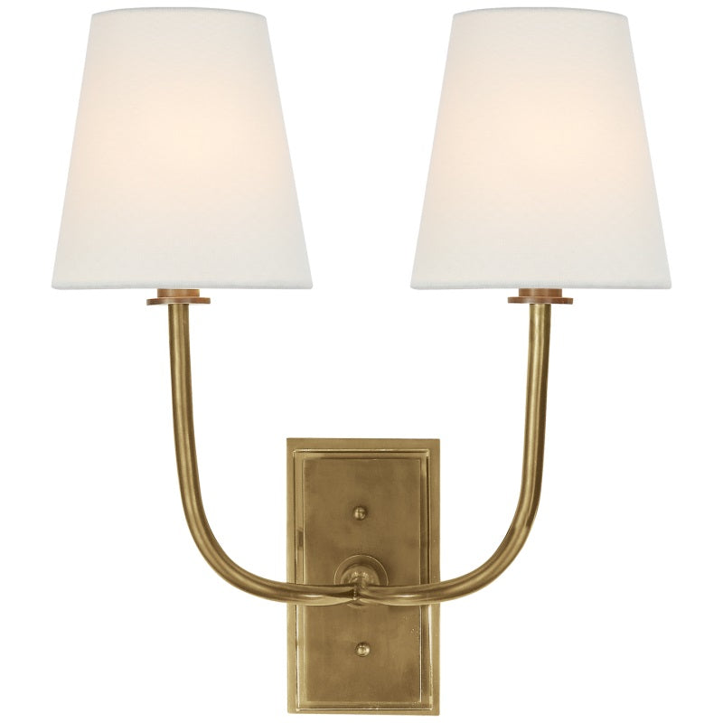 Esther Wall Lamp — Tapered Fabric Shade