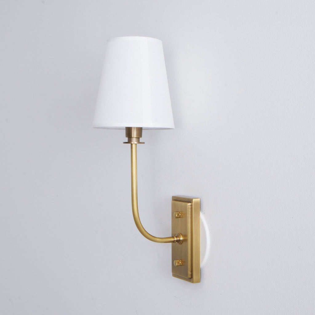 Esther Wall Lamp — Tapered Fabric Shade