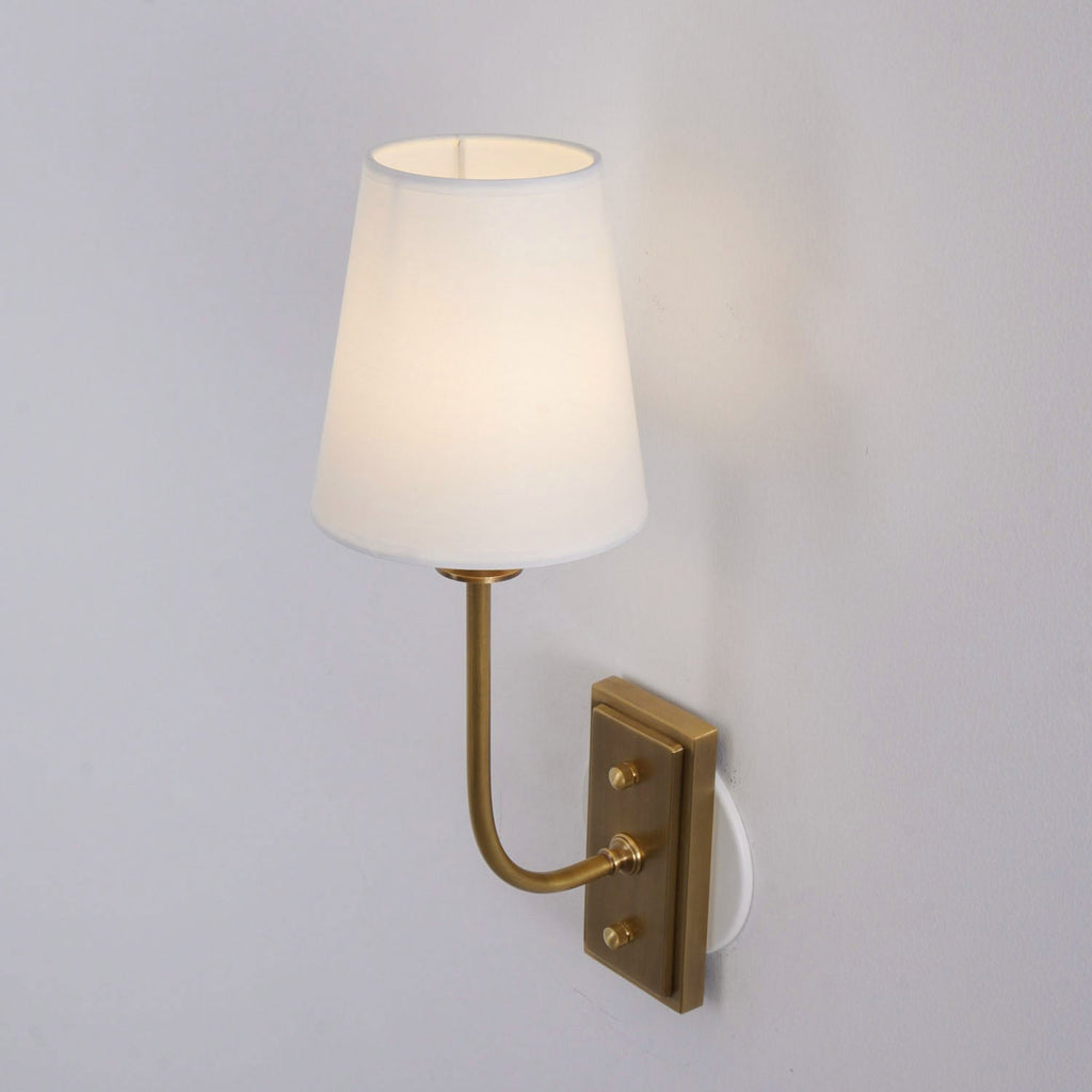 Esther Wall Lamp — Tapered Fabric Shade
