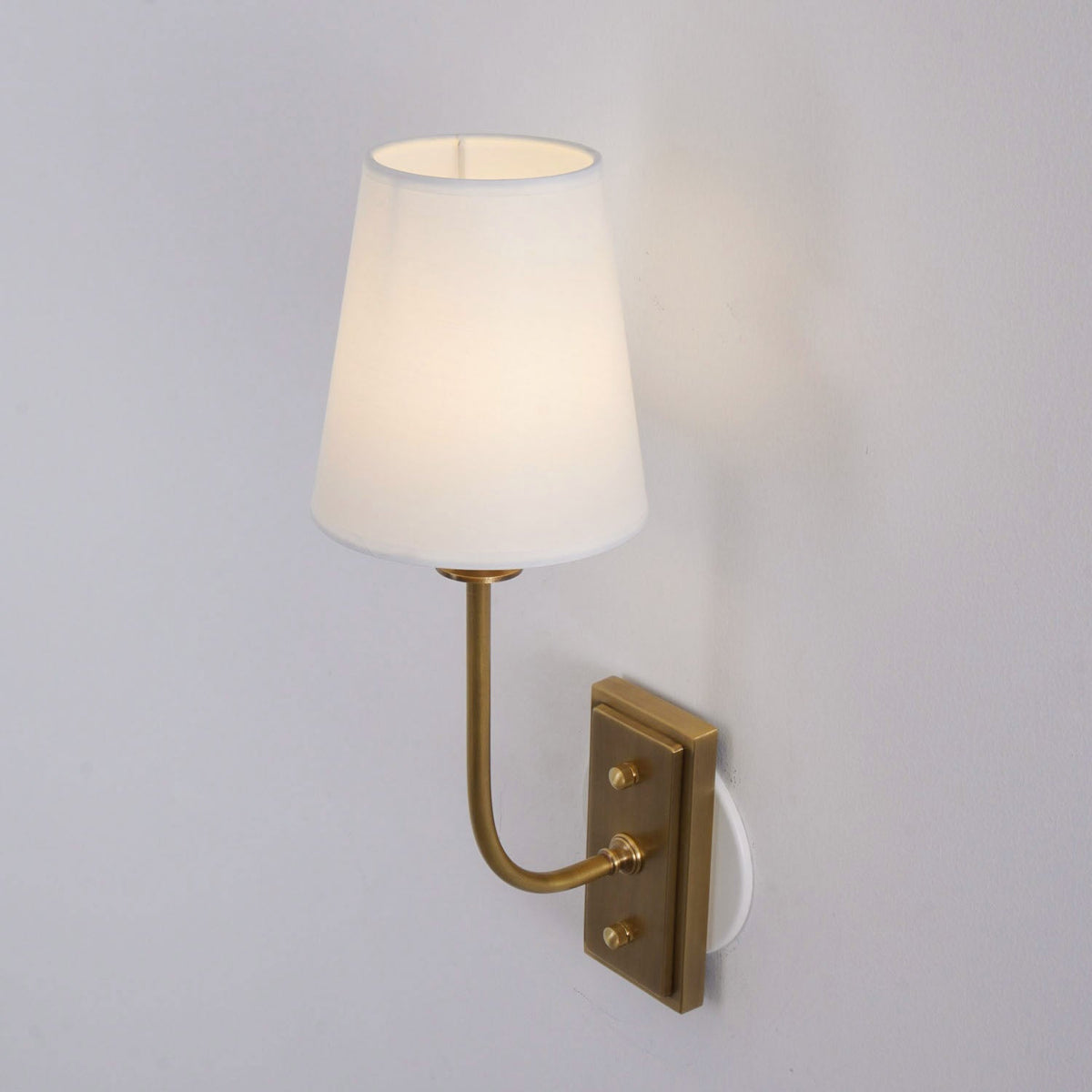 Esther Wall Lamp — Tapered Fabric Shade