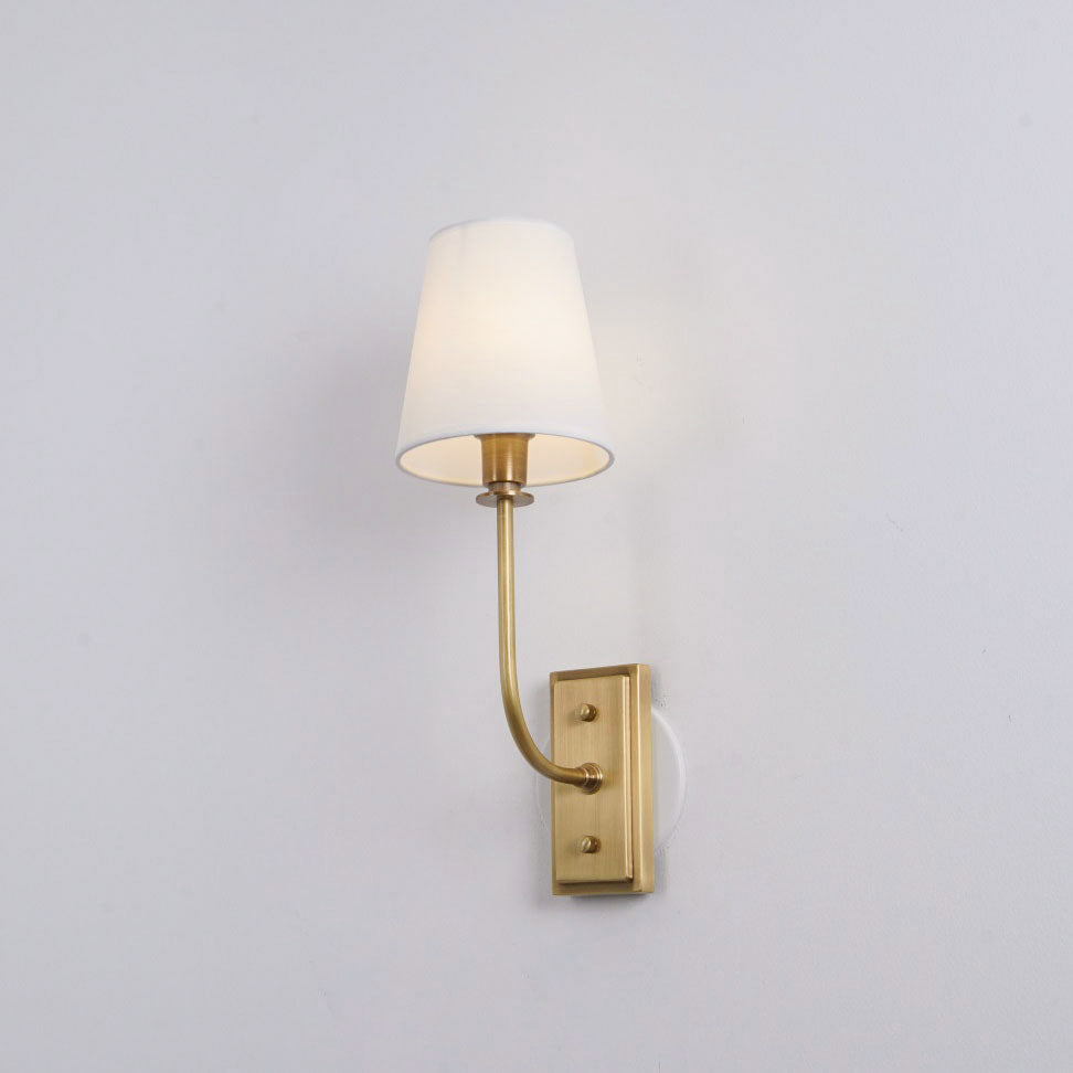 Esther Wall Lamp — Tapered Fabric Shade
