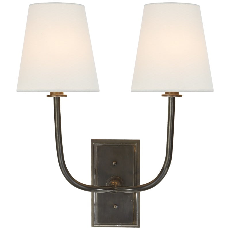 Esther Wall Lamp — Tapered Fabric Shade