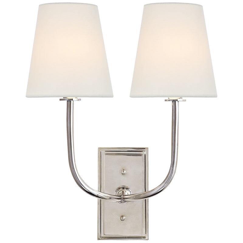 Esther Wall Lamp — Tapered Fabric Shade