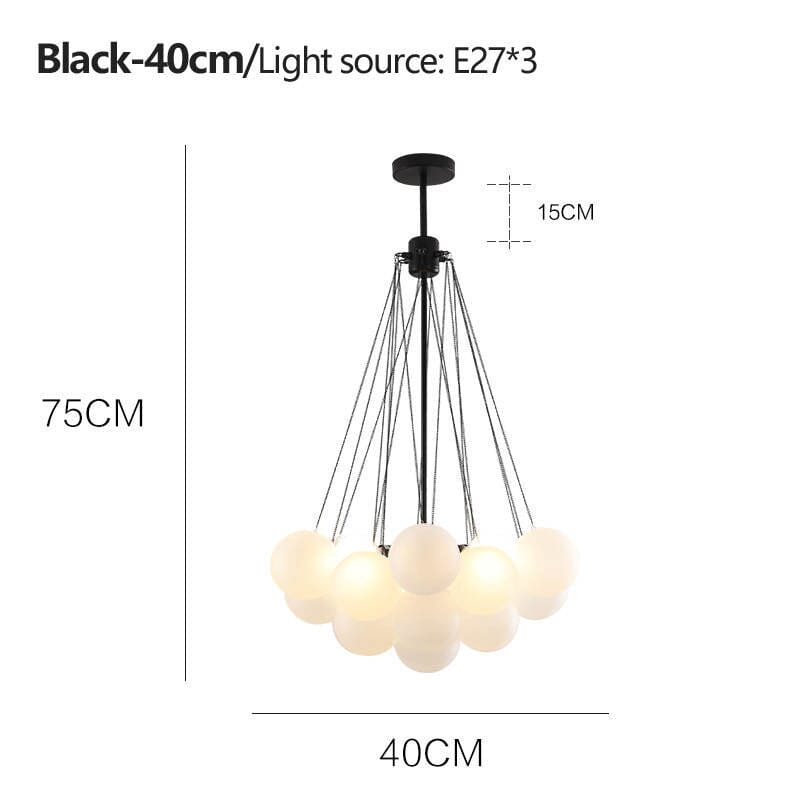 Lunera Frosted Globe Chandelier | Orntli